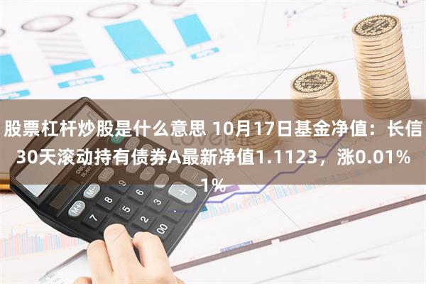 股票杠杆炒股是什么意思 10月17日基金净值：长信30天