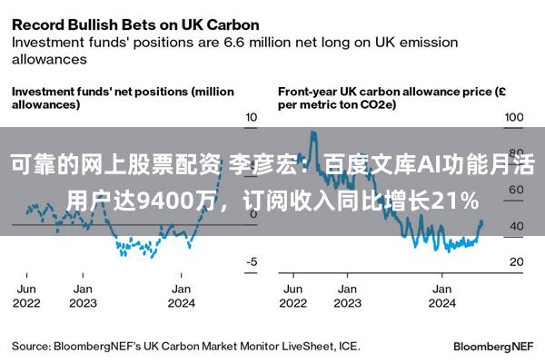 可靠的网上股票配资 李彦宏：百度文库AI功能月活用户达9400万，订阅收入同比增长21%