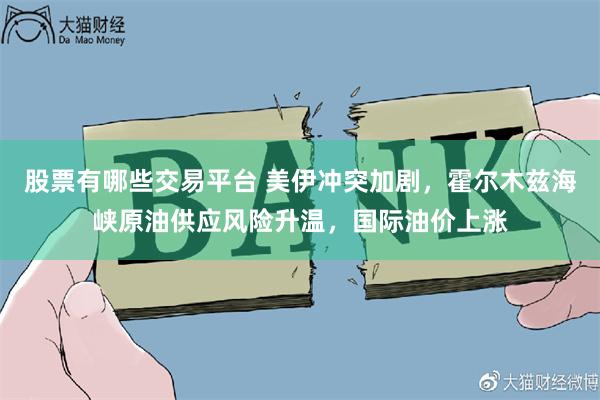 股票有哪些交易平台 美伊冲突加剧，霍尔木兹海峡原油供应风险升温，国际油价上涨